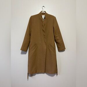 Daily Ritual Women's Wool Blend Belted Coat  Size 6